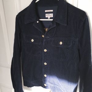 Vintage Corduroy Jacket w/ Yale Embroidered Motto